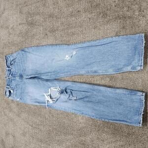 Abercrombie & Fitch Jeans 90s Straight Ultra High Rise Blue Pockets Size 4